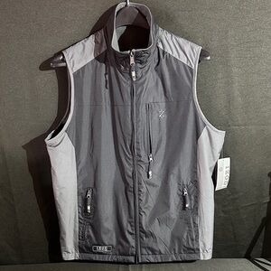 IZOD Men's Reversible Two-Tone Gray PerformX  Vest